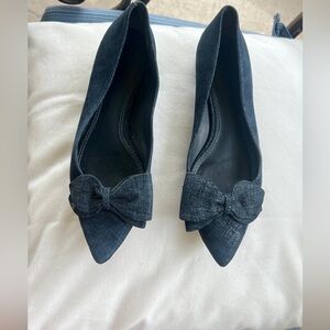 Tory Burch Black Bow Flats